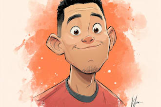 draw a cartoon caricature portrait from your photo