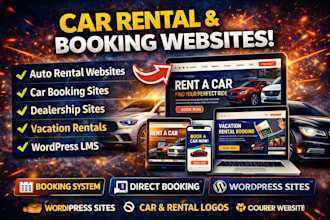 build car rental booking vehicle rental dealership websites with online booking
