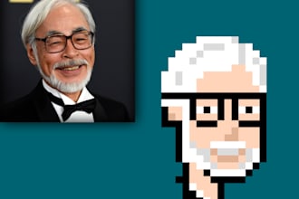 design image to cryptopunk pixel art