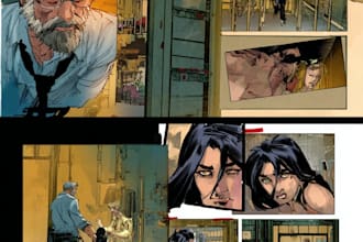 draw comic character or comic book illustration