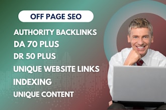 do authority off page seo backlinks da 70