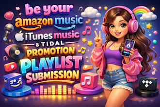 be your amazon music itunes music tidal promotion playlist submission