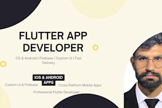 develop flutter hybrid mobile apps for ios and android flutter development