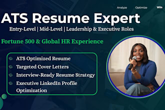 write an ats optimized resume for entry level, mid level and leadership roles