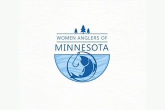 design awesome womens fishing camp club logo