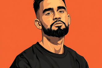 design vector cartoon portrait