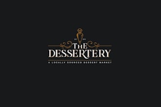 create modern chic retail bakery logo