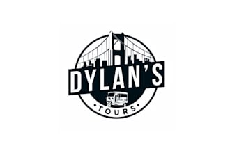 design monogram travel tour company logo