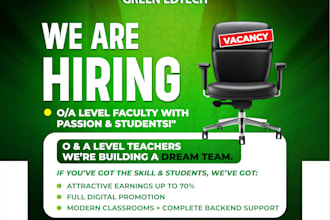 design creative, eye catching professional hiring flyer, ad