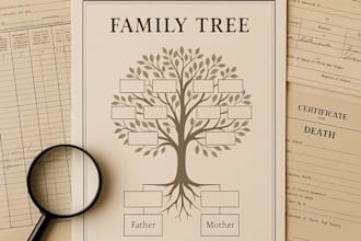 do professional genealogy research to uncover your ancestors and family history