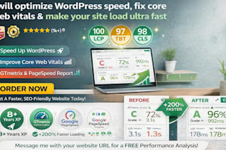 optimize wordpress speed and fix core web vitals