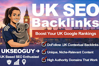 do high quality UK SEO backlinks and manually link building