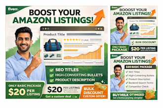 create amazon product listings