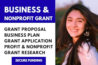 do small business grant writing, research and write nonprofit grant proposals