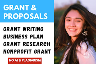 do small business grant writing, research and write nonprofit grant proposals