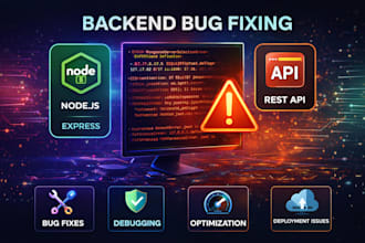 fix bugs in node js backend or rest API