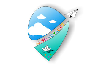make woman and family logo for a new travel agency