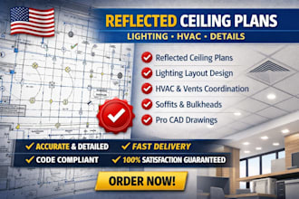 design texas, fl, ca reflected ceiling plans with lighting, hvac, ceiling detail
