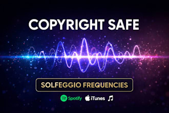 create copyright free solfeggio frequency meditation music for youtube and apps