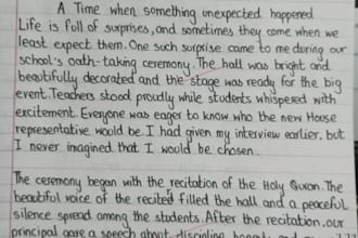 write neat handwritten letters, notes, quotes and assignments