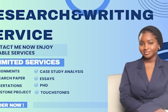 do research and write leadership, literature, strategic crisis management