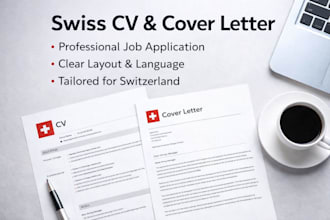 create a professional swiss CV for office and banking jobs
