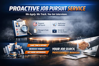proactive jobs pursuit service apply for jobs submit application and manage jobs