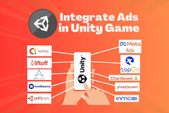 integrate admob, ironsource, applovin ads network in unity