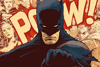 create stunning comic book illustration, comic art