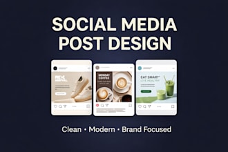 design instagram and facebook posts for your brand