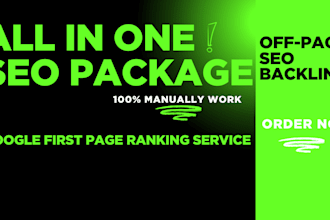 do all in one SEO booster package manually done