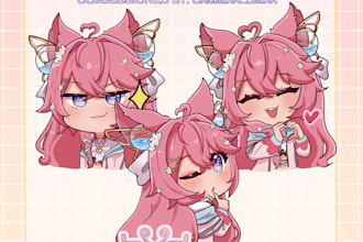 do a 3 head chibi skebb sticker
