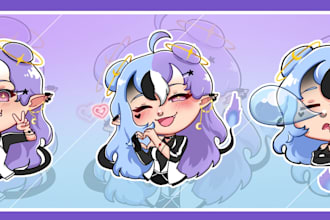 a surprise me chibi sticker