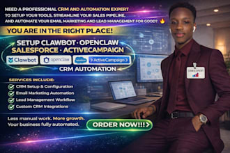 setup clawbot openclaw salesforce activecampaign google sheets CRM automation