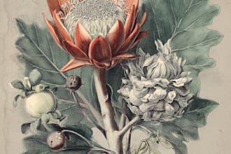 paint digital botanical art, and illustration