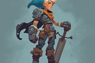 make high quality game character art for your indie game