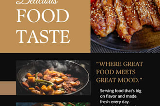 design eyecatching and delicious food flyers