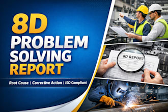 prepare professional 8d problem solving and root cause analysis report