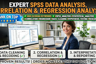 do spss data analysis, correlation and regression analysis