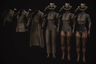 create custom imvu model clothes accessories and fallout 4 and new vegas mods