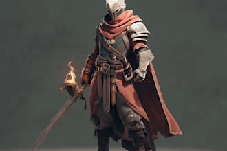 design a detailed game character for your video game