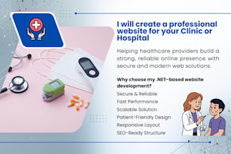 design a professional website for clinics, doctors and medical practices