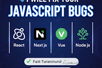 fix bugs and debug your react, nextjs, vue, or nodejs web app fast