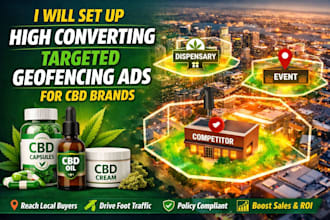 set up high converting targeted geofencing ads for cbd brands