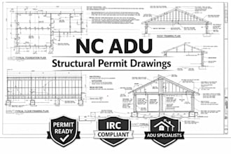 prepare structural drawings for adu permits in north carolina