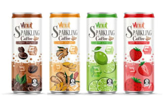 design label for energy drink can beer juice label beverage packaging