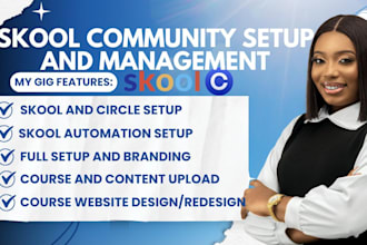 skool community setup skool online community course skool community manager