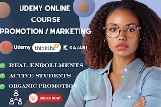 promote your udemy online course to increase student enrollments and ratings