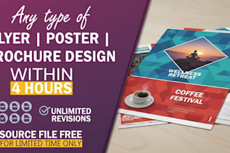 design brochure, fliers, banners, bifold, trifold, brochure, poster