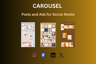 design facebook and instagram carousel ads and posts